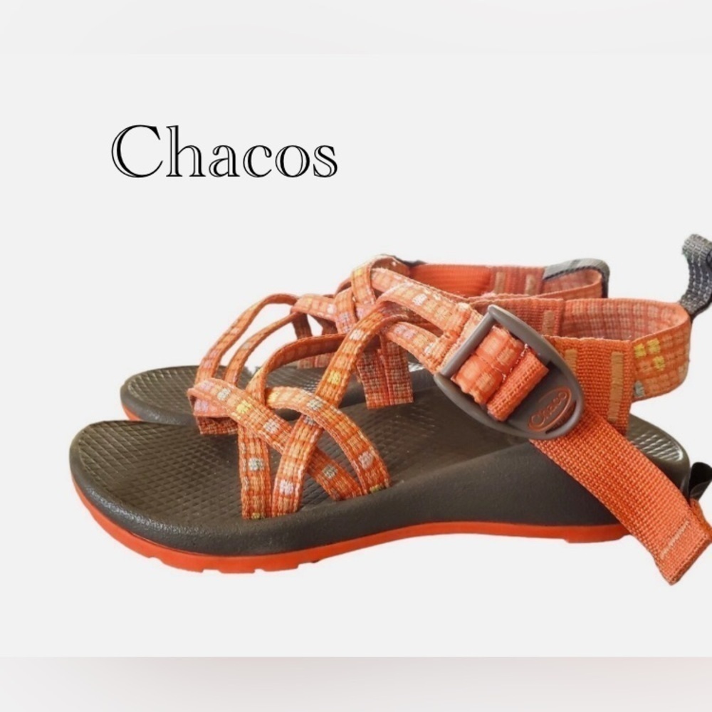 Chaco ZX/1 EcoTread Kids 2 Water/Hiking Sandal in Geo Orange